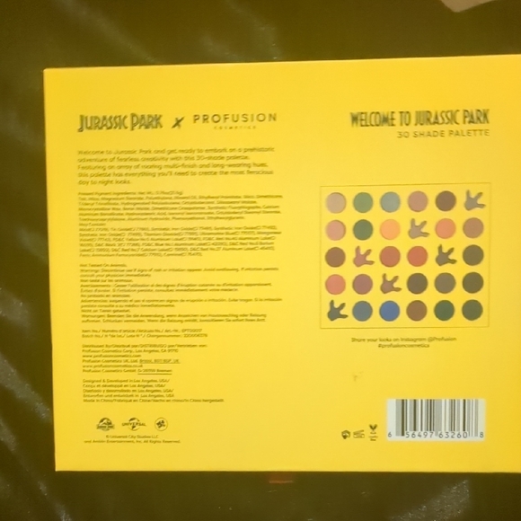 Profusion Cosmetics Jurassic Park 30 Shade Palette - Picture 5 of 5